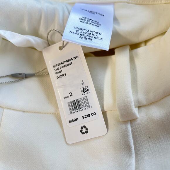 Favorite Daughter The Favorite Pants Trousers High Rise Wide Leg Ivory Size 2 - Picture 7 of 8